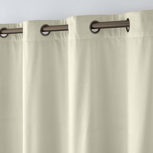 Draperie crem termoizolantă din catifea 140x260 cm Polarchic – douceur d'intérieur