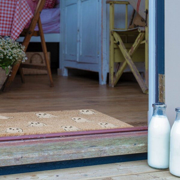 Covoraș de intrare din fibre de nucă de cocos 40x60 cm Ghost – Artsy Doormats