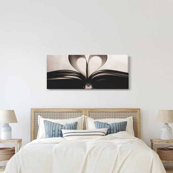 Tablou cu carte (120x50 cm)