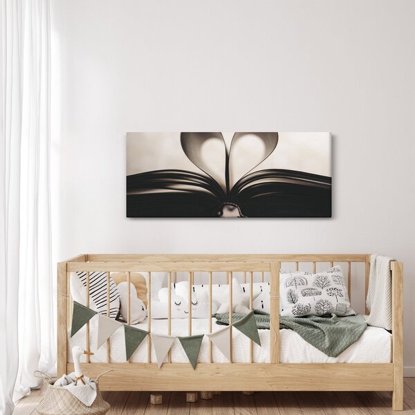 Tablou cu carte (120x50 cm)