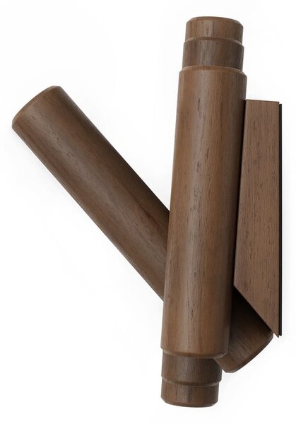 Cuier de perete maro închis din lemn de pin 61 cm Picket – Umbra