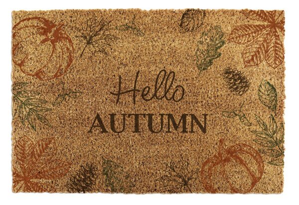 Covoraș de intrare din fibre de nucă de cocos 40x60 cm Hello Autumn – Artsy Doormats