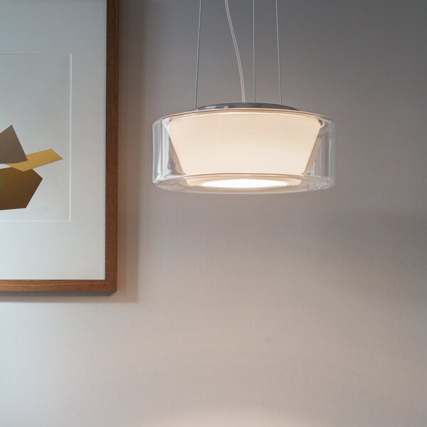 Serien Lighting serien.lighting Curling M Pendul 927 Triac transparent, reglabil, Transparent, Camera de zi / sufragerie, Sticlă, Modern