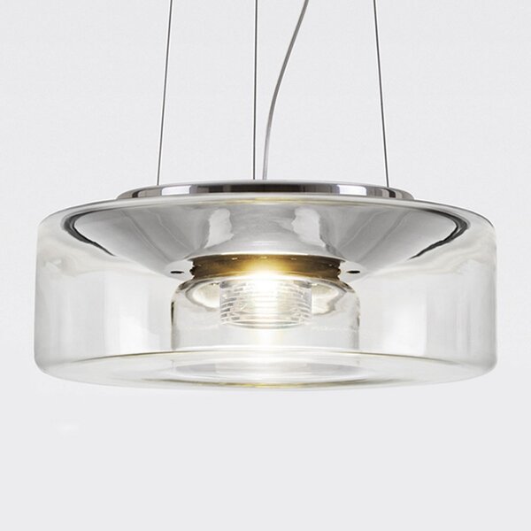 Serien Lighting serien.lighting Curling M Pendul 927 Triac transparent, reglabil, Transparent, Camera de zi / sufragerie, Sticlă, Modern