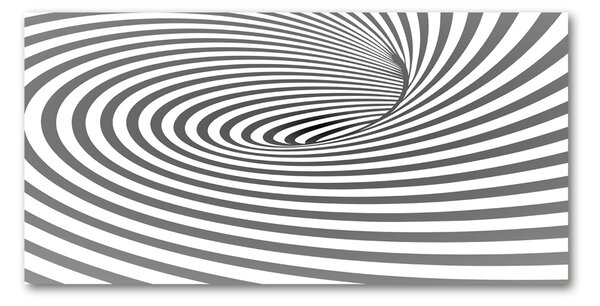 Fotografie imprimată pe sticlă în spirală benzi