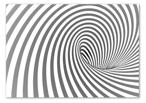 Fotografie imprimată pe sticlă în spirală benzi