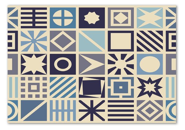 Tablou din Sticlă fundal geometrică