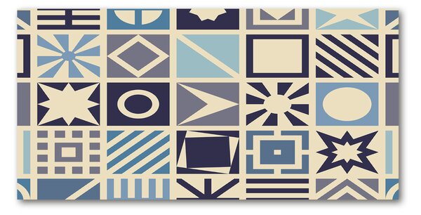 Tablou din Sticlă fundal geometrică
