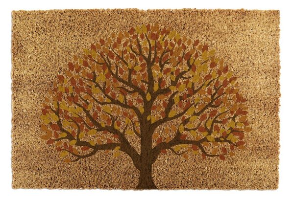 Covoraș de intrare din fibre de nucă de cocos 40x60 cm Autumnal Tree of Life – Artsy Doormats