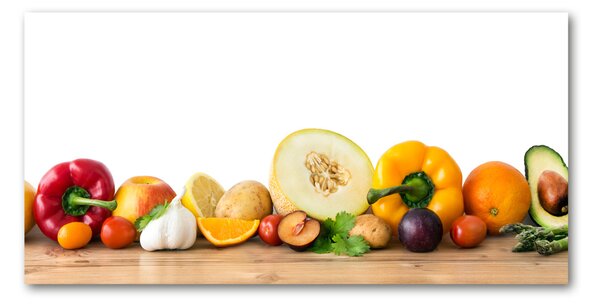 Tablou din Sticlă Fructe si legume