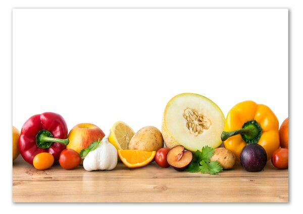 Tablou din Sticlă Fructe si legume