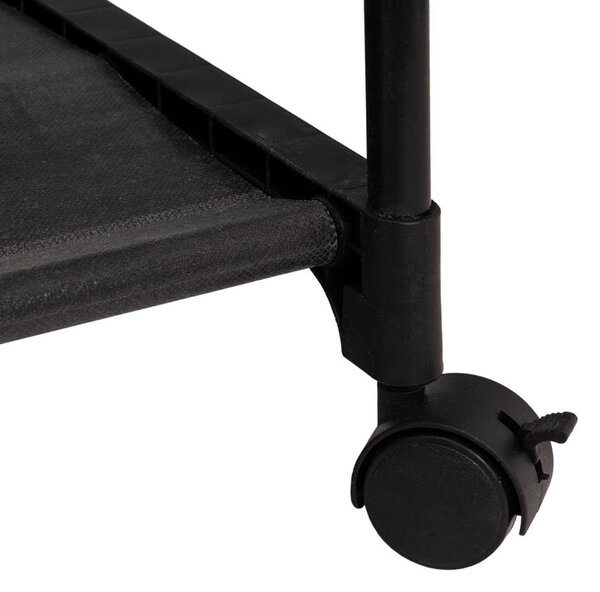 Suport pentru haine negru cu roți din metal 84x43x156 cm – Casa Selección