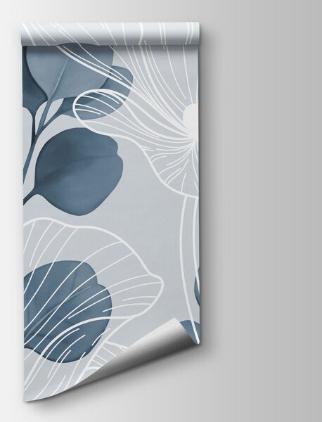 Fototapet Un design floral elegant, în nuanțe delicate, Fototapet flori, Fototapet populare, t00985 - Tapeko.ro