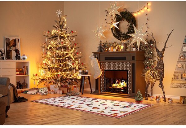 Covor tip traversă roșu 80x200 cm cu model de Crăciun Red Christmas – Villeroy&Boch