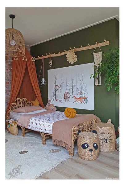 Covor pentru copii crem lavabil/țesut manual din bumbac 170x240 cm Pine Forest – Lorena Canals