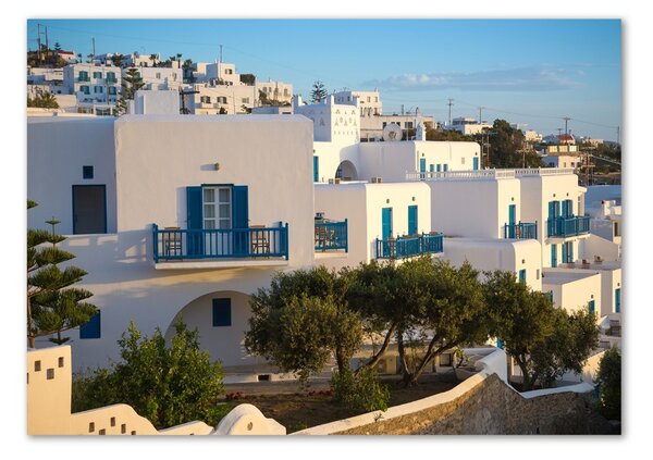 Fotografie imprimată pe sticlă Mykonos Grecia