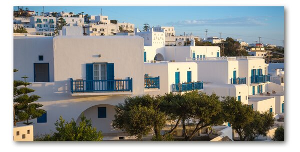Fotografie imprimată pe sticlă Mykonos Grecia