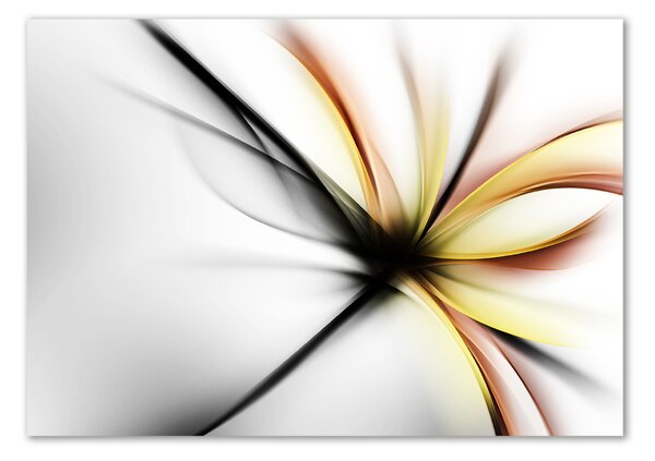 Tablou sticlă floare abstract