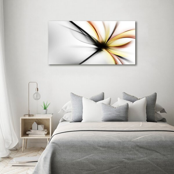 Tablou sticlă floare abstract