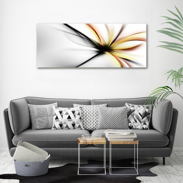 Tablou sticlă floare abstract