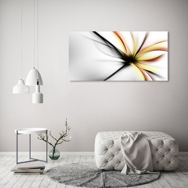 Tablou sticlă floare abstract