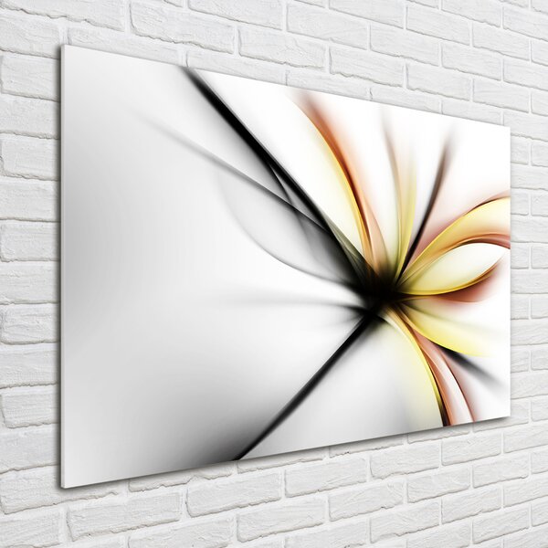 Tablou sticlă floare abstract