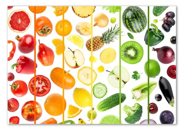 Fotografie imprimată pe sticlă Fructe si legume