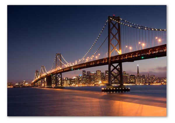 Fotografie imprimată pe sticlă Podul din San Francisco