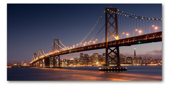 Fotografie imprimată pe sticlă Podul din San Francisco
