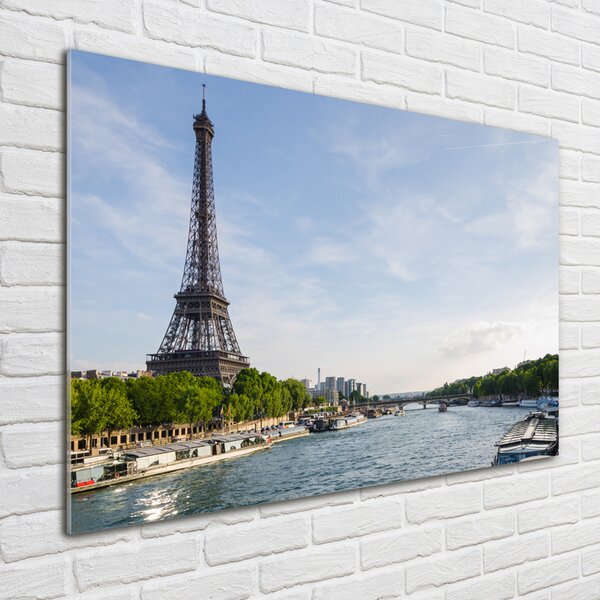 Fotografie imprimată pe sticlă Turnul Eiffel din Paris