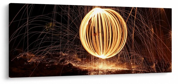 Tablou cu bilă iluminată (120x50 cm)