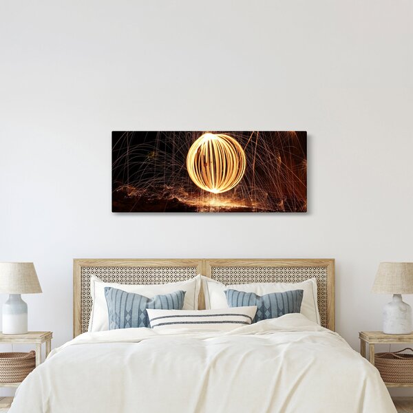 Tablou cu bilă iluminată (120x50 cm)