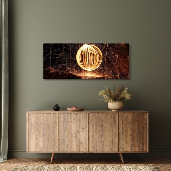 Tablou cu bilă iluminată (120x50 cm)