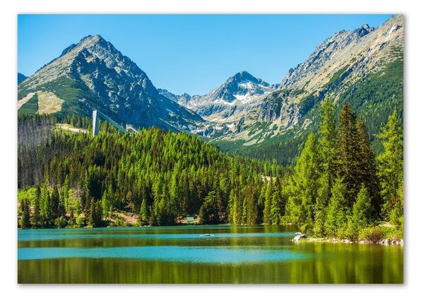 Imagine de sticlă Lacul în munți