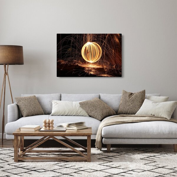 Tablou cu bilă iluminată (90x60 cm)