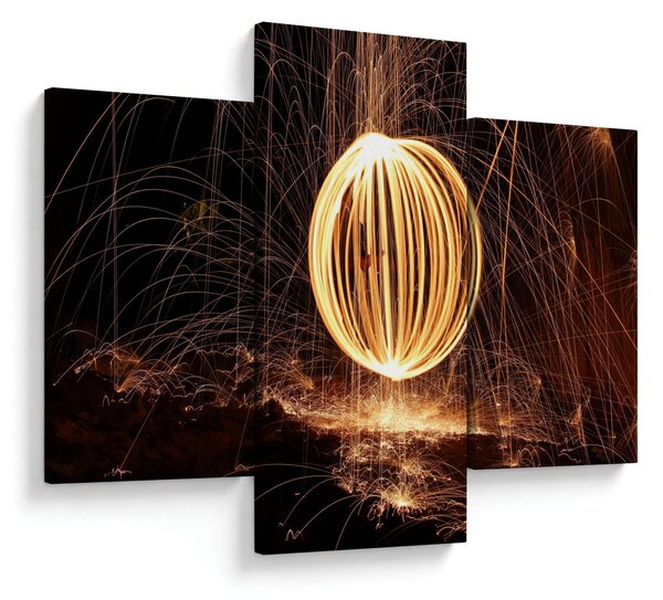 Tablou cu bilă iluminată (90x60 cm)