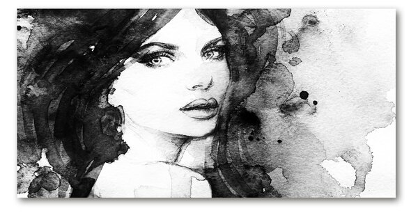 Tablou Printat Pe Sticlă femeie portret