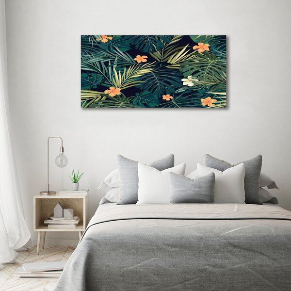 Print pe canvas frunze tropicale