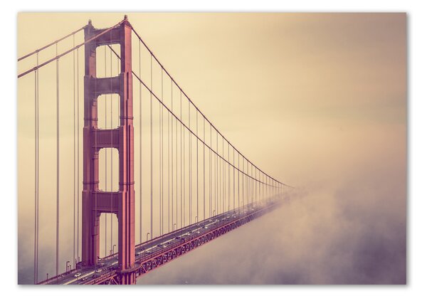 Fotografie imprimată pe sticlă Podul din San Francisco