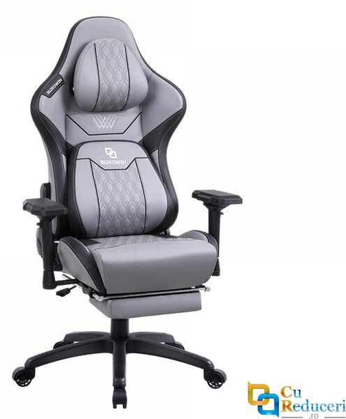 Scaun gaming/birou, Blirowin®, suport lombar reglabil cu masaj