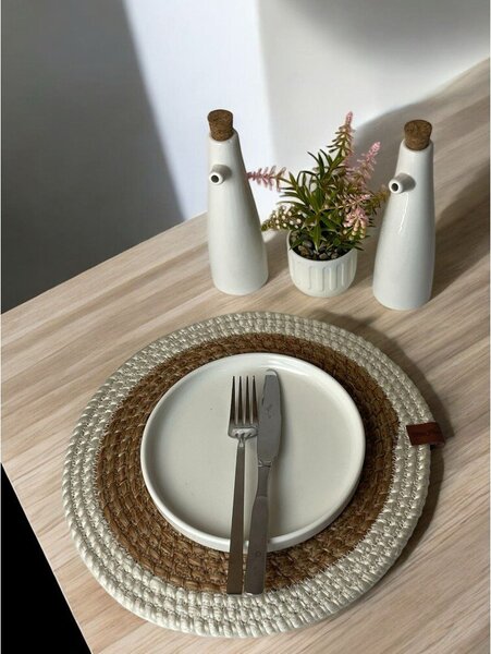 Suport pentru farfurii din iută ø 33 cm Wicker – Mila Home Luxury
