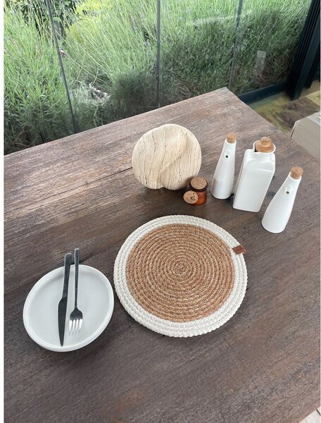 Suport pentru farfurii din iută ø 33 cm Wicker – Mila Home Luxury
