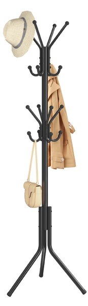 Cuier tip pom, Alan, Songmics, Negru, 48x43x175 cm