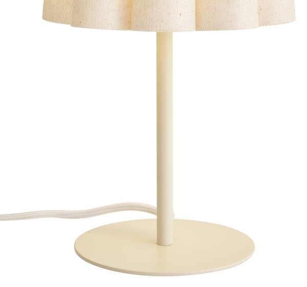 Lampă de masă Japandi Bej cu abajur din material textil 35 cm - Jenni