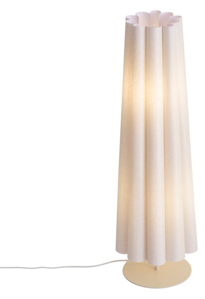 Lampă de podea Japandi Bej cu abajur din țesătură 95 cm cu 2 lumini - Jenni