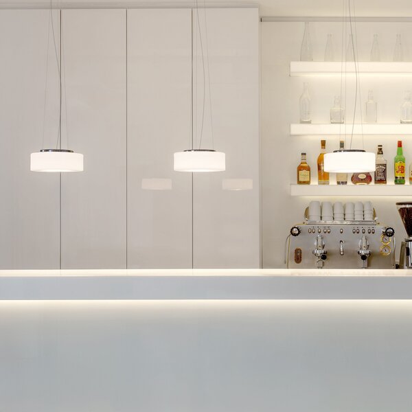 Serien Lighting serien.lighting Curling S Lampă suspendată 927 Triac argintiu, reglabil, Metalic, Camera de zi / sufragerie, Sticlă, Modern