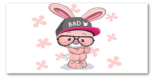 Tablou Printat Pe Sticlă Rabbit în capac