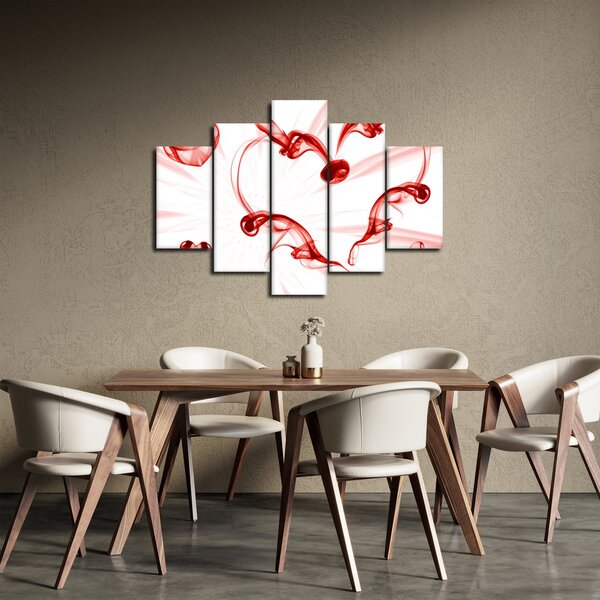 Tablou cu inima din fum (150x105 cm)