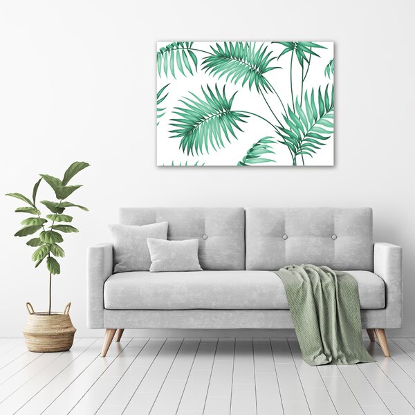 Print pe canvas frunze tropicale