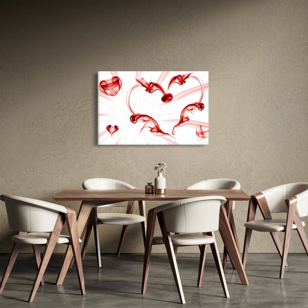 Tablou cu inima din fum (90x60 cm)